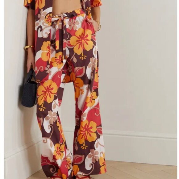 FAITHFULL THE BRAND New Celvia Wide Leg Pant Ulani Floral Print small - Picture 1 of 4